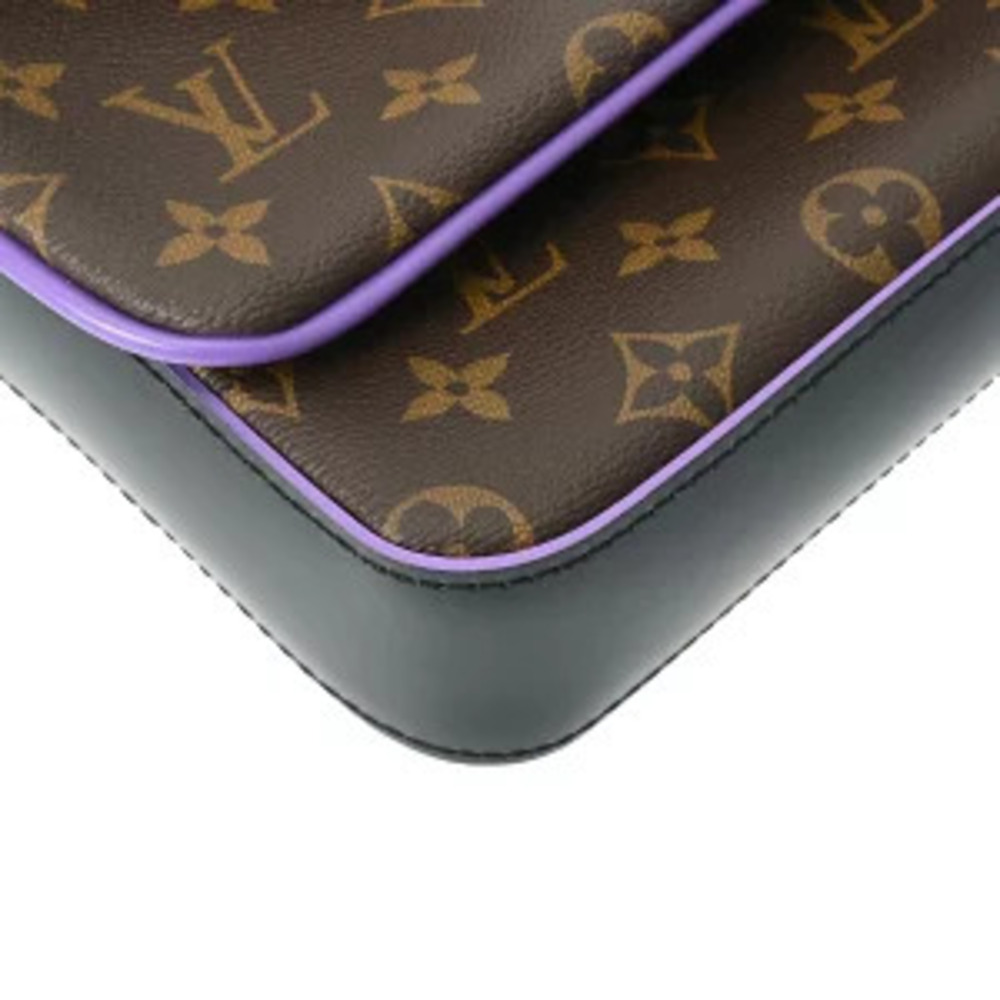 Louis Vuitton Monogram Macassar Brown Trio Messenger Bag Brown Purple Canvas - Picture 5 of 7
